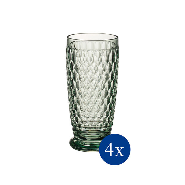 Bicchieri Boston Colorati - Highball - Verdi (Set da 4)