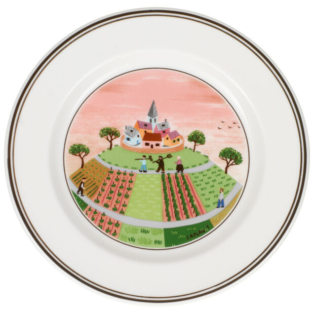 Design Naif - Piatto Antipasto/Dessert Hamlet (Set da 6)