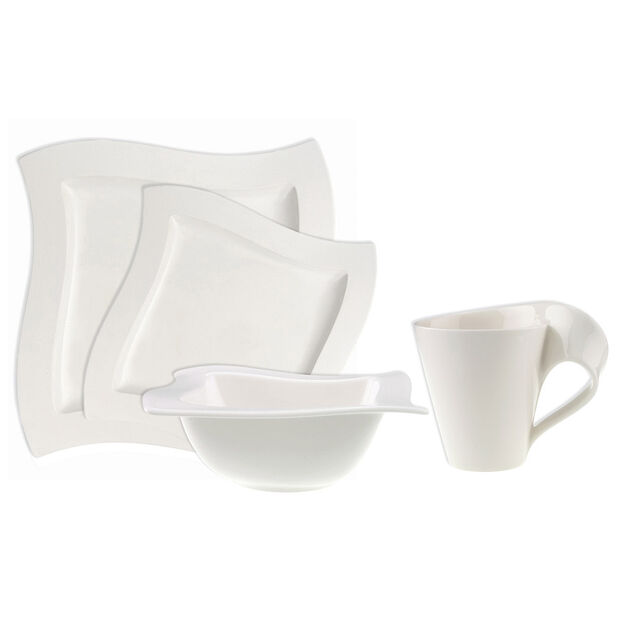 New Wave – 4-teiliges Geschirrset – New Sq Salad