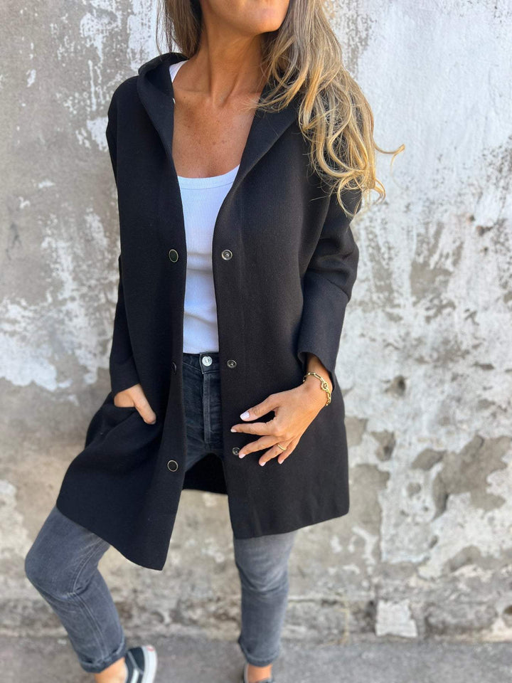 SALDI SBARAZZO🔥 Giacca casual monopetto con cappuccio