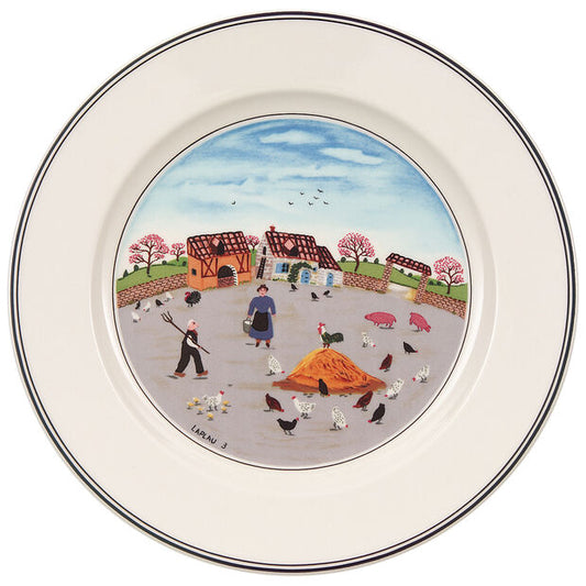 Design Naif - Piatto Insalata Country Yard (Set da 6)