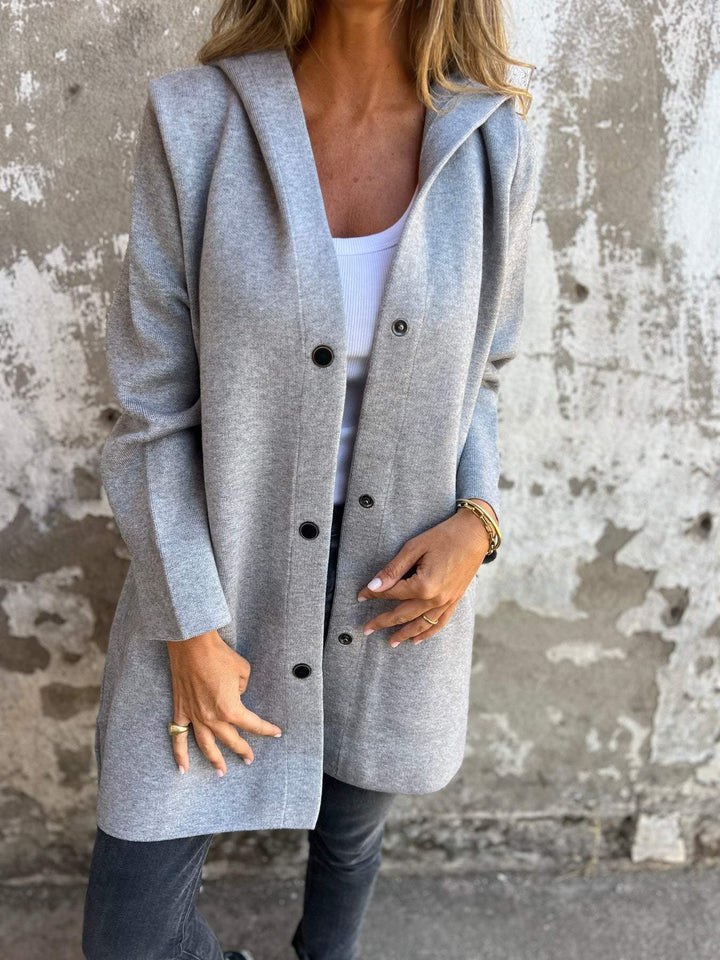 SALDI SBARAZZO🔥 Giacca casual monopetto con cappuccio