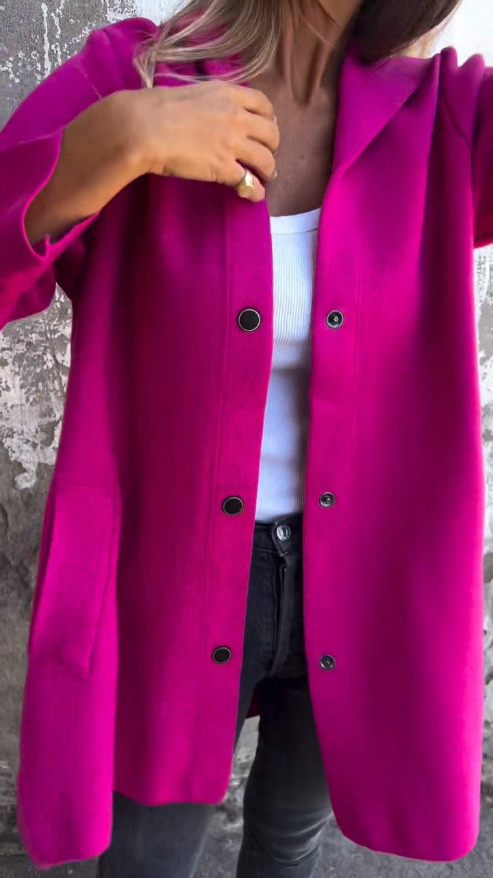 SALDI SBARAZZO🔥 Giacca casual monopetto con cappuccio