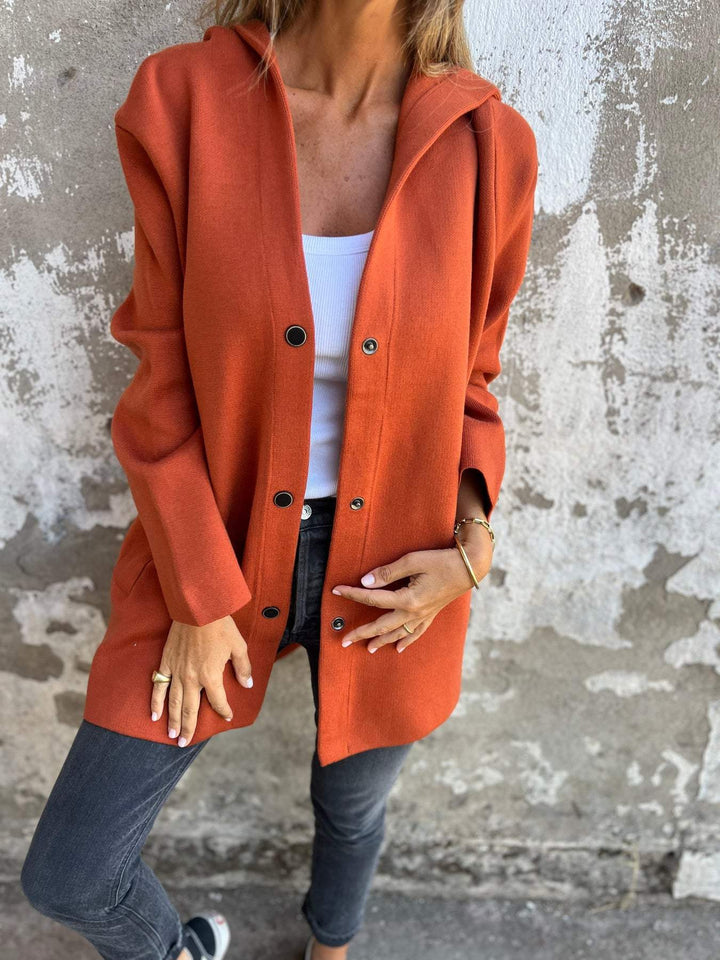 SALDI SBARAZZO🔥 Giacca casual monopetto con cappuccio