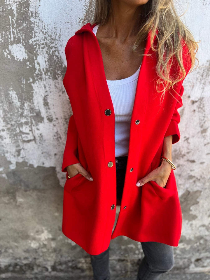 SALDI SBARAZZO🔥 Giacca casual monopetto con cappuccio