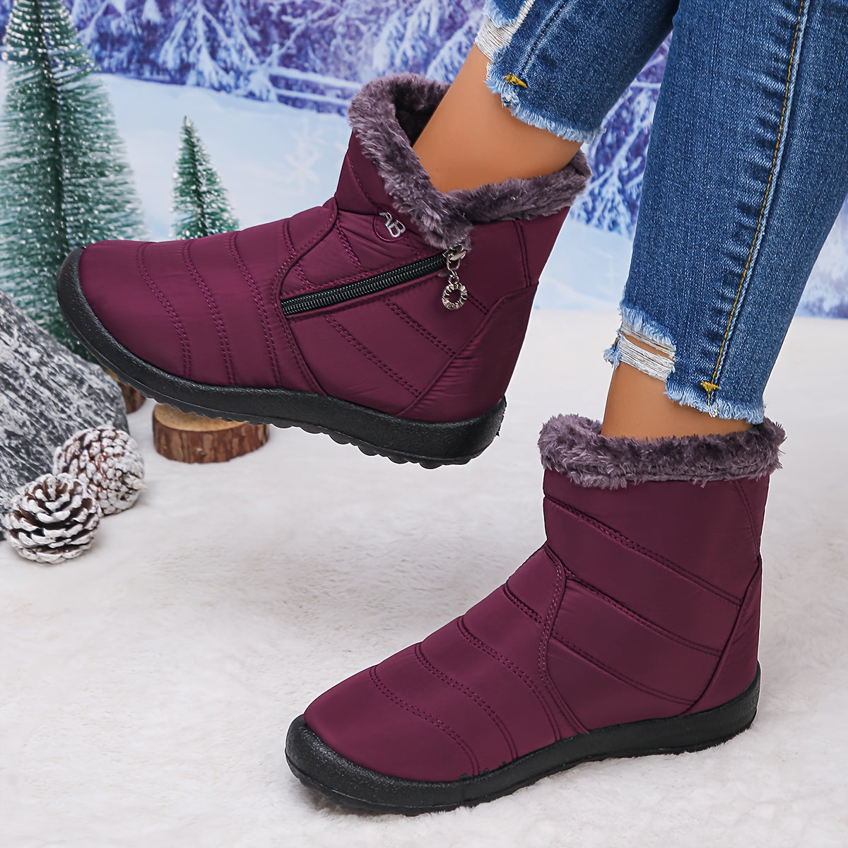 🔥Ultimo Giorno Promozione Sconto 50% - Stivali Ortpedici Invernali Comodi Impermeabili Antiscivolo da Donna