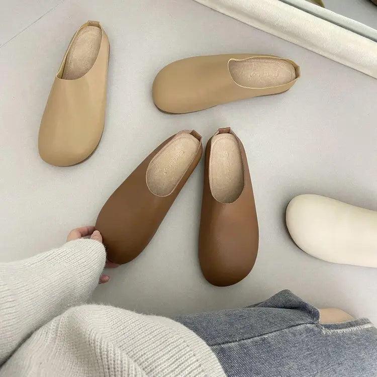 LetcloTM Pantofole in pelle italiana da donna / Scarpe ortopediche