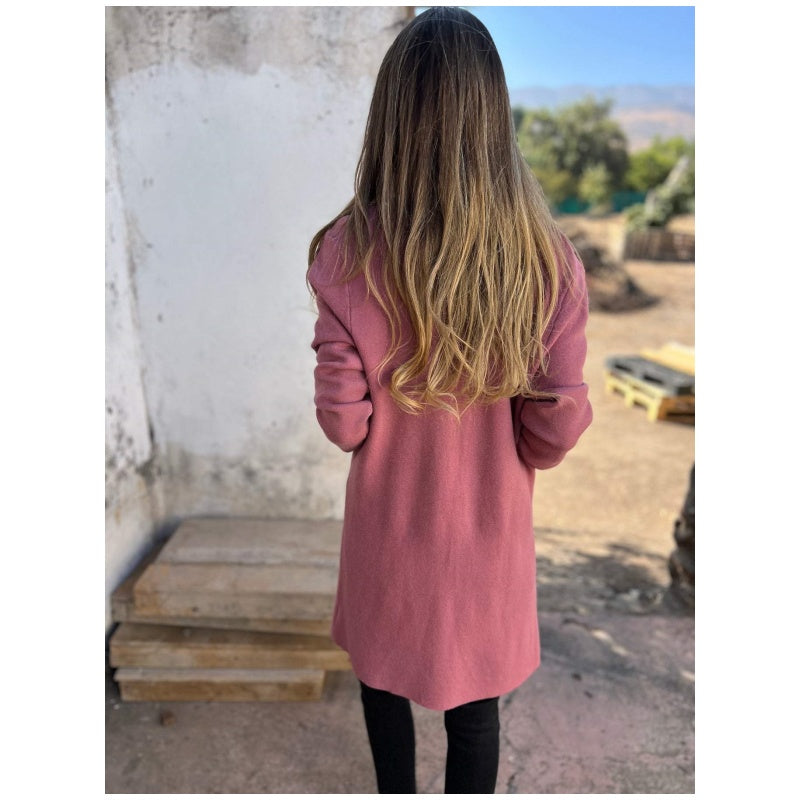 🔥Solo 36 rimasti in magazzino: Cardigan casual con collo a revers e maniche lunghe