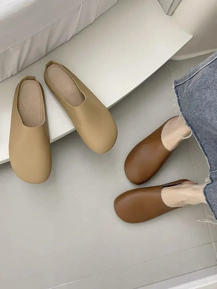 LetcloTM Pantofole in pelle italiana da donna / Scarpe ortopediche