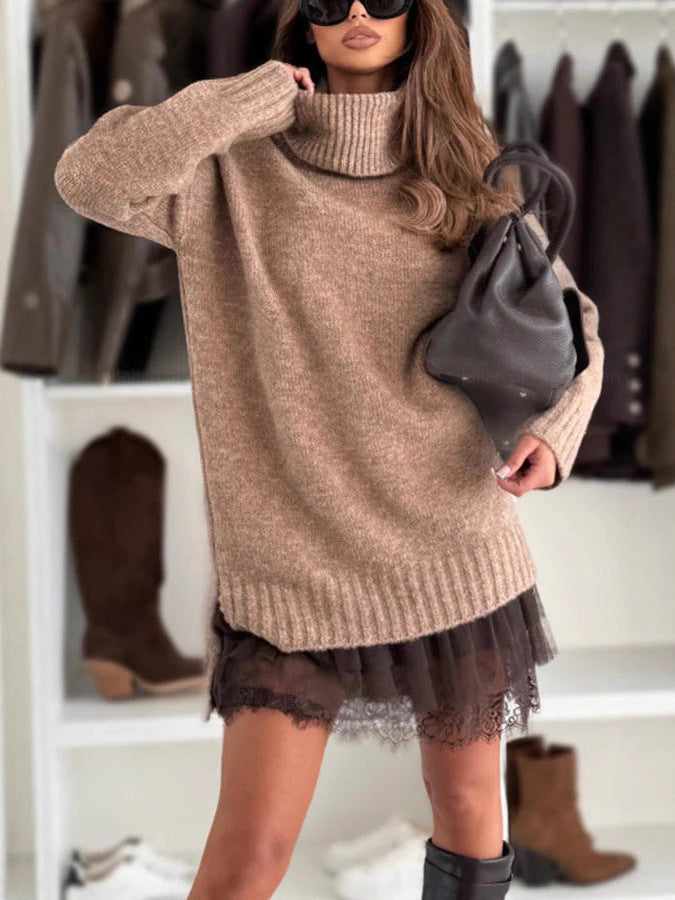 Maglione a collo alto dalla vestibilità morbida