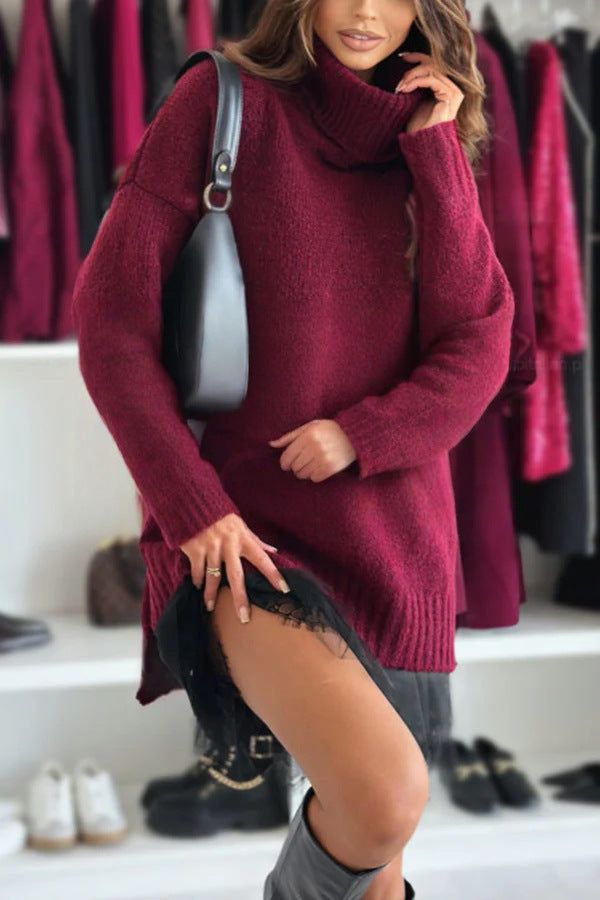 Maglione a collo alto dalla vestibilità morbida