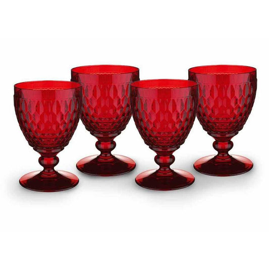 Boston Colored - Kelch - Rot (4er-Set)