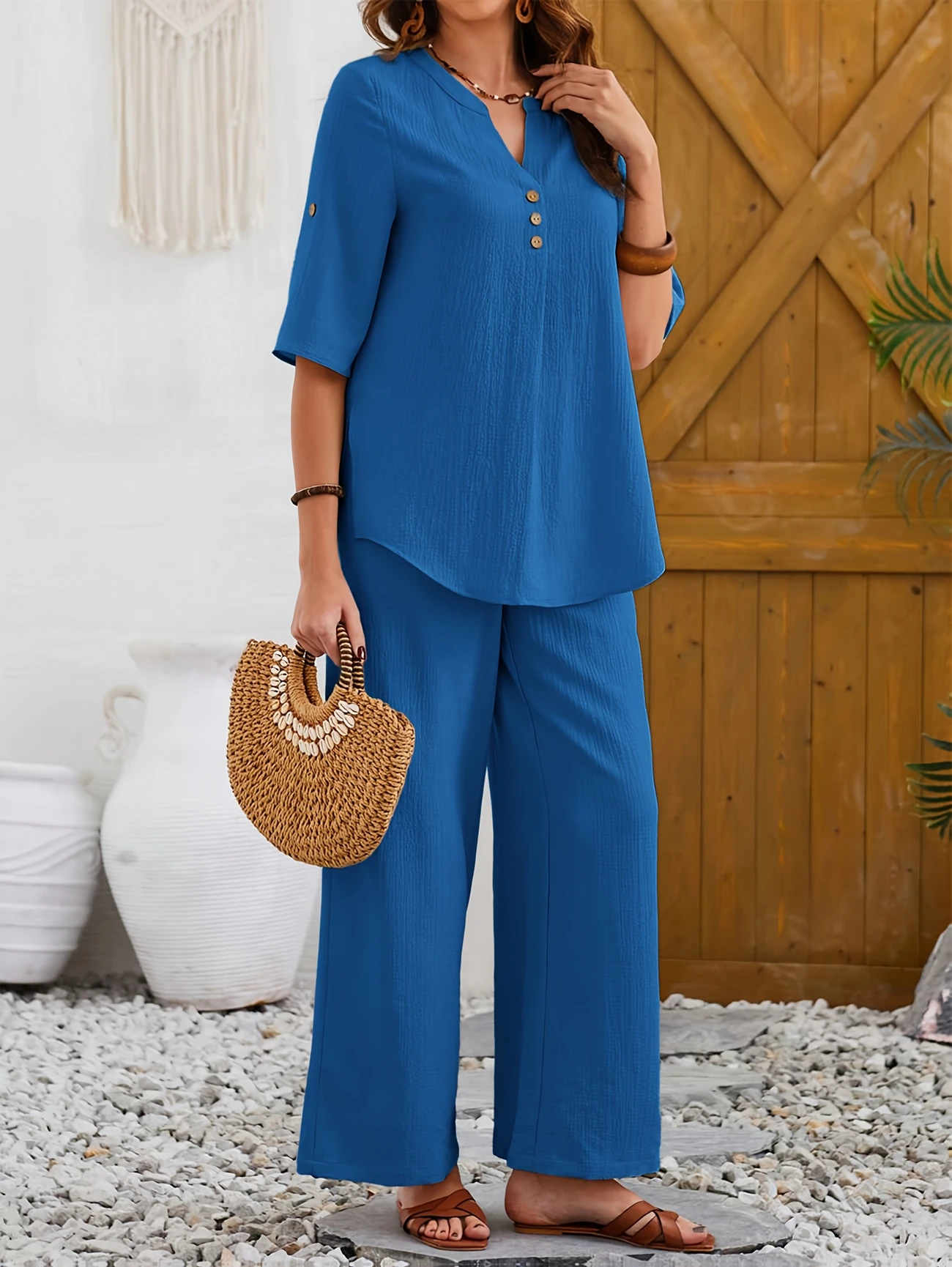 ⏰ ULTIMO GIORNO SCONTO DEL 50% 💥 Tuta Larga Casual da Donna in Cotone