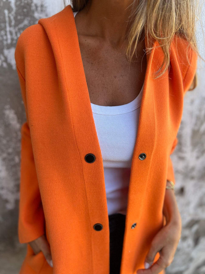 SALDI SBARAZZO🔥 Giacca casual monopetto con cappuccio