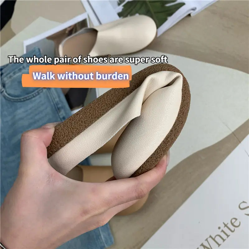 LetcloTM Pantofole in pelle italiana da donna / Scarpe ortopediche