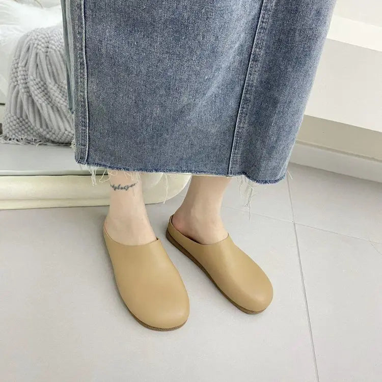 LetcloTM Pantofole in pelle italiana da donna / Scarpe ortopediche